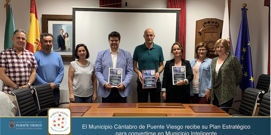El Municipio Cántabro de Puente Viesgo recibe su Plan Estratégico para convertirse en Municipio Inteligente, amio ingenieros, españa, latam, cantabria