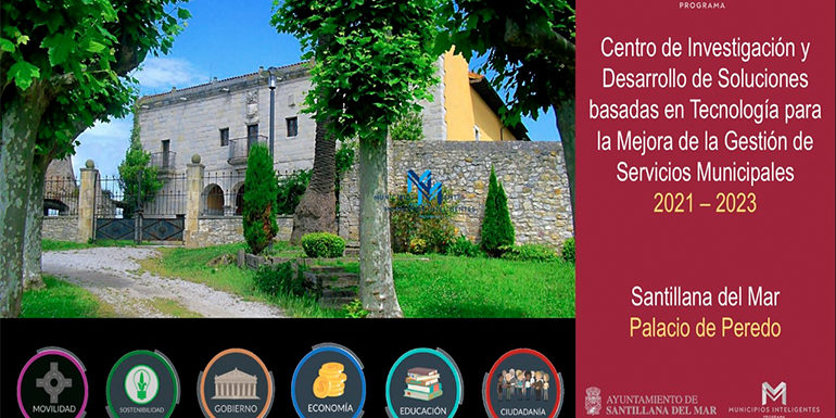 Santillana del Mar presenta un proyecto de Base Tecnológica a Europa para desarrollar un Demo Center en el Palacio de Peredo, Programa Municipios Inteligentes, Amio Ingenieros Santillana del Mar presenta un proyecto de Base Tecnológica a Europa para desarrollar un Demo Center en el Palacio de Peredo, Programa Municipios Inteligentes, Amio Ingenieros